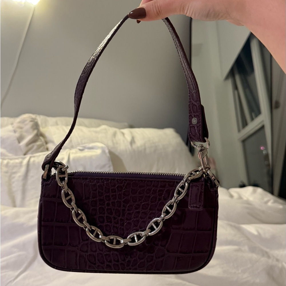 BYFAR mini Rachel purple leather bag